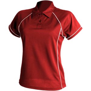 Finden & Hales - Polo sport - Femme (L) (Rouge/Blanc) - UTRW428