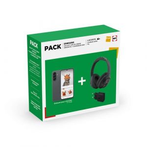 Samsung Pack Galaxy A56 5G 256Go Graphite + Casque bluetooth Lacoste The blend Noir + Chargeur 25W