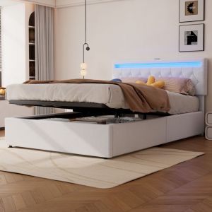 Lit superpos&eacute; cabane 90x200 cm enfant avec toboggan et lit gigogne, barri&egrave;res de s&eacute;curit&eacute;, bois blanc+naturel