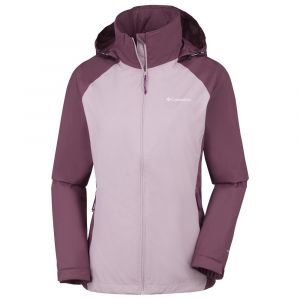 Image de Columbia Tapanga Trail Veste de Pluie Imperméable Femme, Antique Mauve, Mineral Pink, M