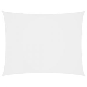 Voile toile d'ombrage parasol tissu oxford rectangulaire 2 x 4 m blanc 02_0009608
