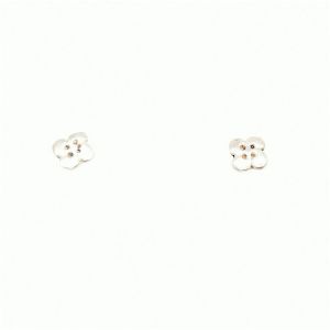 Boucles D'oreilles Croix Basque Argent Plates 6mm