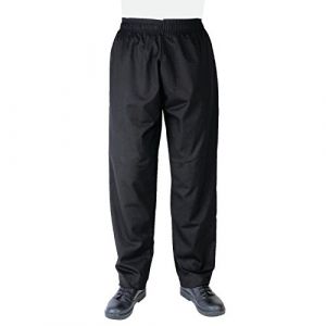 Whites chefs clothing Les Blancs Chefs Apparel A582-s Vegas Chef Pantalon, Noir