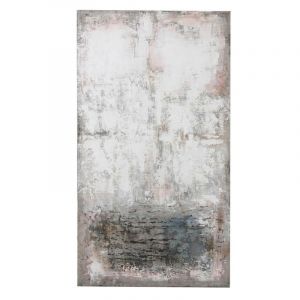 Image de Tableau Déco "Tesei" 100x180cm Blanc & Rose Prix