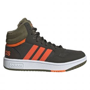 Adidas Hoops Mid 3.0 K Sneaker, Shadow Impact Orange/Focus Olive, Fraction_38_and_2_Thirds EU
