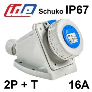 Image de Ide Socle de prise SCHUKO 2P+T 16A - IP67