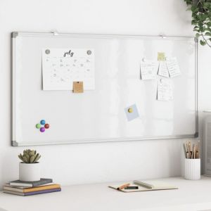 VidaXL Tableau blanc magnétique 100x50x1,7 cm aluminium