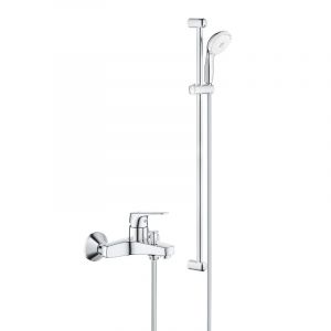 Grohe Tempesta 100 ensemble de douche complet 3 jets + mitigeur de baignoire 1/2", chrome (23601000-28789002)