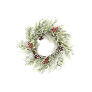 Image de Heart of the Home Couronne de Noël design branche naturelle - Diam. 55 cm - Vert