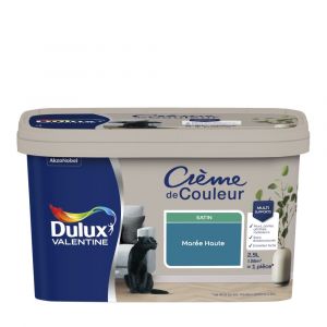 Dulux Valentine Peinture Cr&egrave;me De Couleur satin mar&eacute;e haute 2 5L