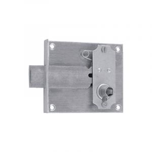 Select Serrure de tiroir 267F 45x70mm axe 25mm LG12 finition fer limé avec 1 clé - DEVISMES - S267A25FL