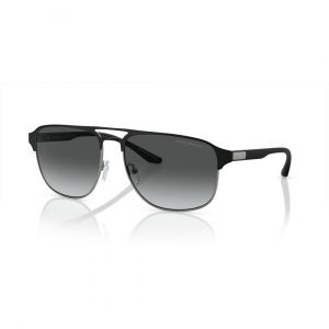 Emporio Armani EA2144 Lunettes de Soleil Homme - Pilote Gris - Verres Polarisés