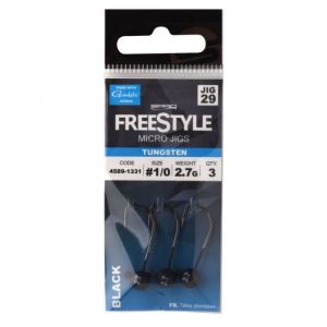 Freestyle Micro-Tête plombée en tungstène Jigs 2,1 cm (x3)