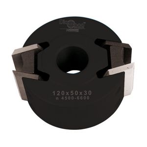 Image de Diamwood Platinum Porte-outils de toupie à profiler avec contre-fers D. 120 x Al. 50 x Ht. 50 mm Z 2