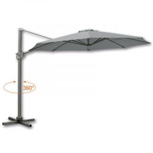 Cosygarden Parasol de Jardin Aluminium Déporté Rotatif Design Grey