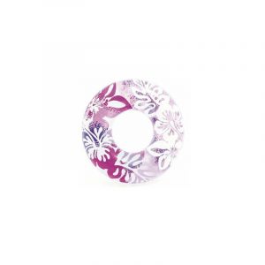 Image de Intex Bouée gonflable géante Aloha à Fleurs - 91 cm de diamètre - Fleurs violettes - Fleurs violettes