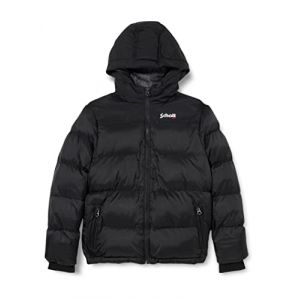 Schott Doudoune matelassée à capuche Noir - Couleur Noir - Taille 16-20 ans