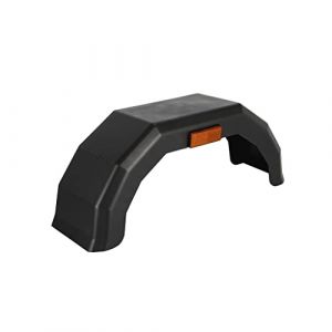 Spotlight Garde-Boue remorque 10", Aile de remorque avec r&eacute;flecteur - Fabriqu&eacute; en Plastique - Coloris : Noir - Dimensions 600 x 175 x 240mm - Compatible avec Tous Types de remorques