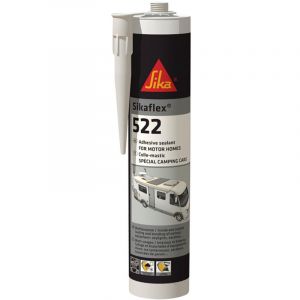 Sika Colle-mastic flex 522 Blanc - Jointoiement de caravanes et camping-cars - Résistant aux UV - Intérieur et extérieur - Carton de 12 cartouches de 300ml