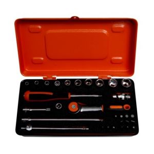 Bahco Jeu de douilles 1/4" 6 pans 15 pièces 6729MHR