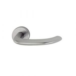 Image de Hoppe MARSEILLE ensemble sur rosaces aspect inox Bec de cane 1138/42K/42KS