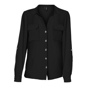 Image de Vero Moda Manches Longues Chemise Women black Black - Taille XS