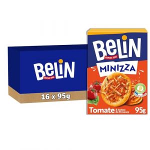 Belin 16 Paquets de Crackers Minizza Tomate 95g A Partager entre Amis ou en Famille pour les Apéros Lot de 16x95g