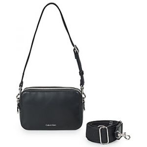 Calvin Klein Sac Bandouliere Jeans WEBBING DOUBLE STRAP CAMERA BAG Noir - Taille Unique