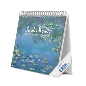 Grupo erik Calendrier de Bureau 2026 Monet - Calendrier 2026 Mensuel │ Idee Cadeau │ De Janvier &agrave; D&eacute;cembre : Espace pour notes et Illustrations d&eacute;coratives Art (17x20 cm)