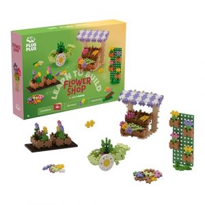 Plus Plus Kit D&eacute;couverte &Eacute;choppe aux Fleurs 600 Pi&egrave;ces - Blocs de Construction Cr&eacute;atifs avec 2 Base de Construction - Instructions Incluses - Jeu &Eacute;ducatif pour Fille et Gar&ccedil;on D&egrave;s 5 Ans