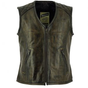 Richa Gilet en Cuir Gilet Colt Vintage Marron L