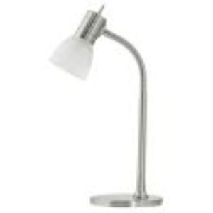 Image de Eglo Lampe à poser Silver Prince1 en métal et verre (37 cm) 40 W