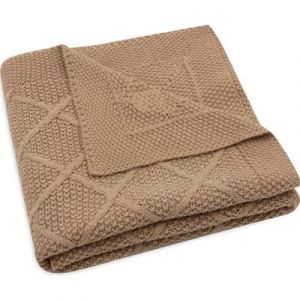 Jollein Couverture Berceau Check Knit MARRON