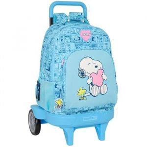 Safta Sac &agrave; dos &agrave; roulettes - Grand mod&egrave;le compact - Amovible - Confortable - Pour enfants