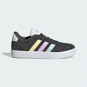 Adidas VL Court 3.0 Shoes Kids Basket, Grey Six S19/halo Mint/Bliss Lilac, 24 EU