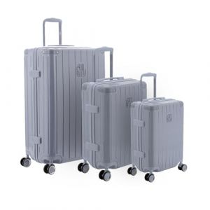 Set de 3 Valises Rigides Intemporelle, Argent