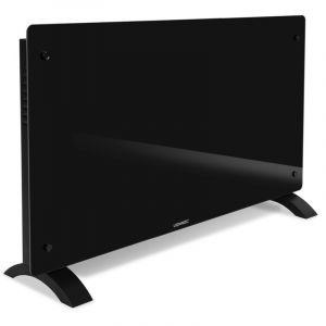 VONROC Chauffage &eacute;lectrique de luxe &ndash; Convecteur &ndash; Panneau en verre &ndash; 2500W &ndash; Noir WIFI