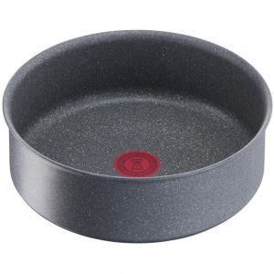 Lagostina Ingenio Mineralis Green Casserole &Oslash; 24 cm, en Aluminium 100% recycl&eacute;, pour gaz, Four et Induction avec indicateur de Cuisson, utilisable avec poign&eacute;e Amovible