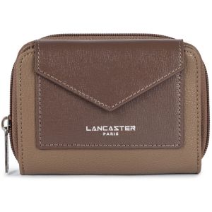 Lancaster Portefeuille Dos à Dos Zippé Maya 117-03 Taupe