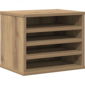 VidaXL Organisateur de bureau Chêne 36x26x29,5 cm Bois d'ingénierie