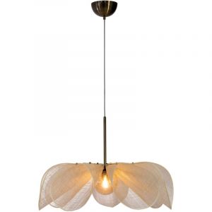 Markslojd Suspension florale 1xe27 max 40w 75 cm beige et verre ambre - styrka 88855214 88855214 88855214 88855214