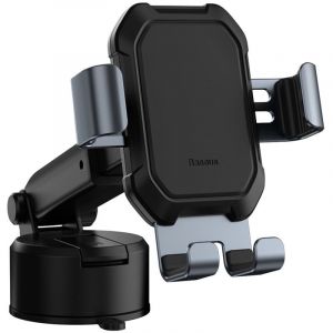 Baseus Support de téléphone de voiture télescopique par gravité pour pare-brise, tableau de bord, noir