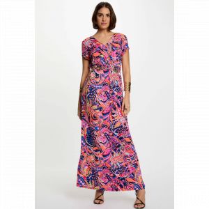 Morgan Robe longue droite imprimée multicolore femme - Taille 38