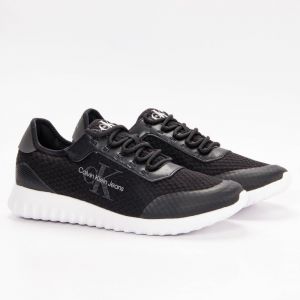 Calvin Klein Chaussures style running basses avec logo et semelle épaisse Noir - Taille 36