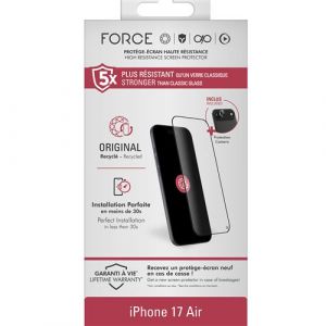 Force glass Pack FGOG 2,5D IP17 Air + 1 Protege Lentille GRS