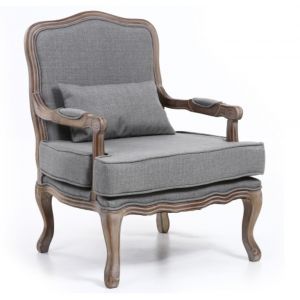 Image de Menzzo Fauteuil Mambo Tissu Gris