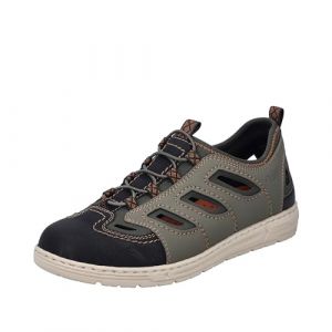 Rieker Homme 08665 Chaussures Basses, Vert, 44 EU