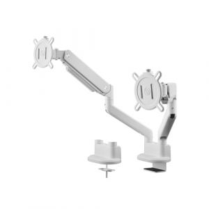 One for All Support &eacute;cran PC Dual Arm blanc 13-35 pouces Orientable e
