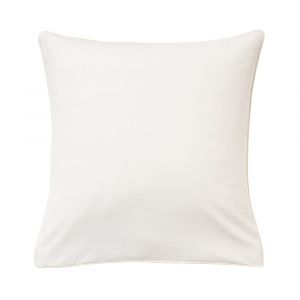 Essix Taie d'oreiller en flanelle de coton Beige 65 x 65 cm