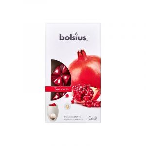 Bolsius True Scents Lot de 6 dosettes de cire parfumée et colorée Rouge